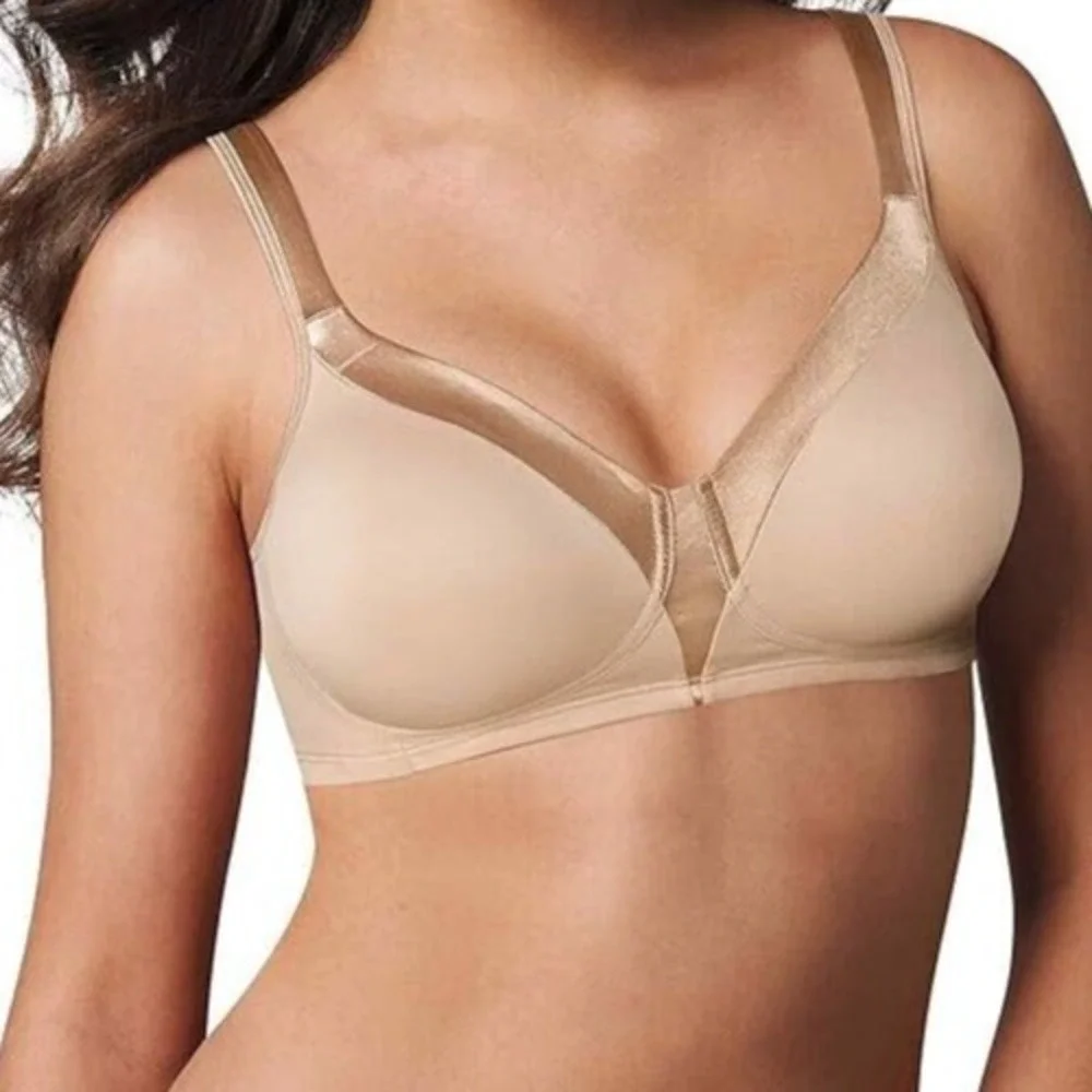 Playtex Bra 18 Hour Seamless Wirefree Full Coverage Beige Womens Lingerie‎ 38D